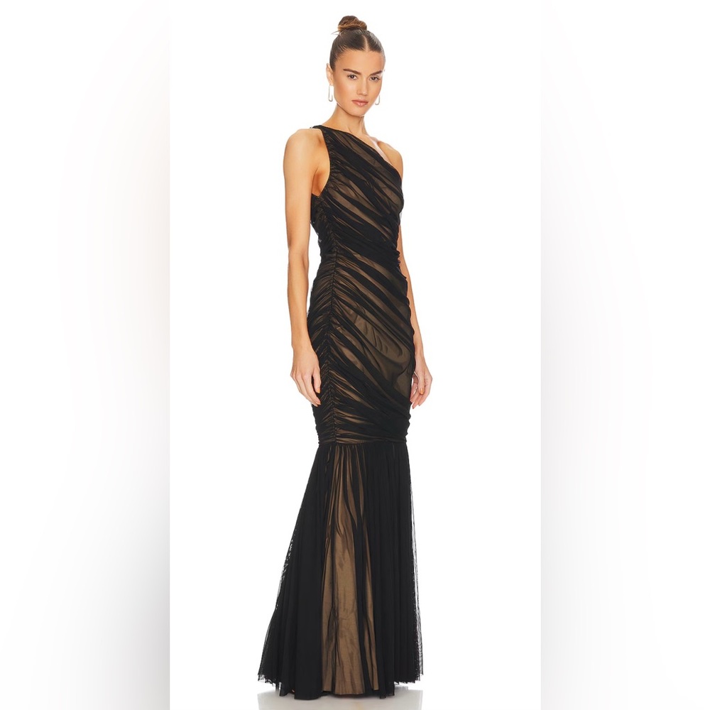 B. Darlin One Shoulder Maxi Formal Dress